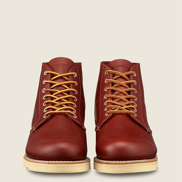 Bottes Red Wing Heritage - 6-Inch Round Toe - Short Atanado Cuir - Bordeaux - Femme 473MYCPDX